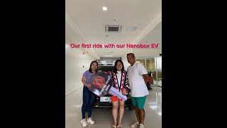 First ride with our Dongfeng Nanobox EV #ElectricVehicle #EV #Davao City