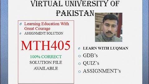 mth405 assignment solution fall 2021