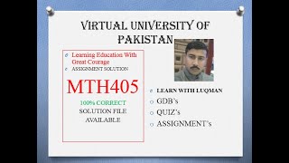mth405 assignment solution fall 2021