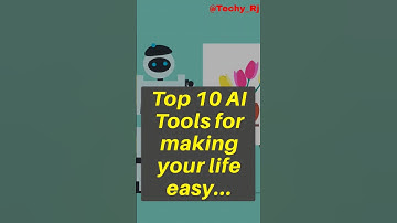 Top 10 AI Tool for making your life easy || AI Tools #shorts @Techie_Rj #technology