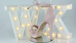 Sandália Meia Pata Salto Alto Fluffy Rosé Week Shoes Sapato Feminino
