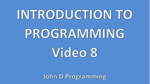 Video 8 - Working with Operators and the Calculator Example