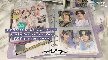 My YEONJUN Binder Tour & Binder Setup For TXT