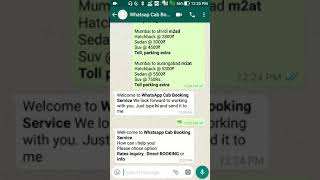 How to make cab booking via whatsapp screenshot 5