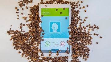 Samsung Tab coffee incoming call