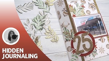 Hidden Journaling & Interactive December Daily Scrapbook Layout | CDT Collaboration