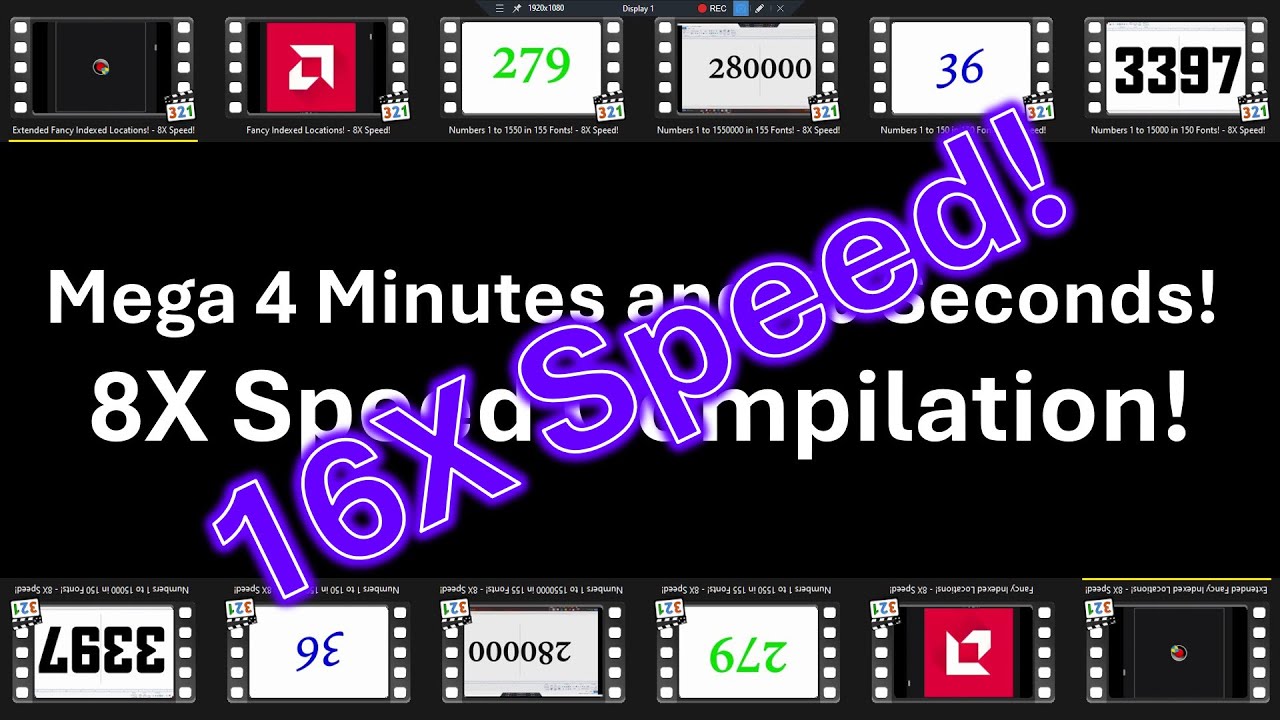 [Reupload!] Mega 4 Minutes and 40 Seconds 8X Speed Compilation! in 16X ...