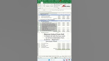 How do I remove an indent from multiple cells in Excel?  - Excel Tips and Tricks