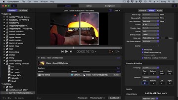 Use Apple Compressor to Crop or Reframe a Video Prior to Compression