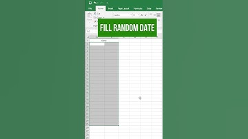 Excel hacks# Fill Random Date,fill random number in excel