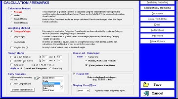 MarkBook® 8-1 Setting Up Calculation Parameters