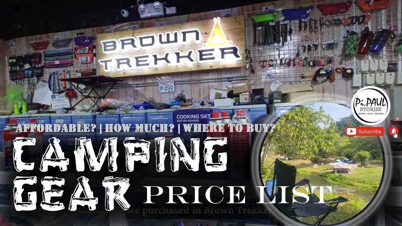 Affordable Camping Gear and Outdoor Equipment Brown Trekker YouTube