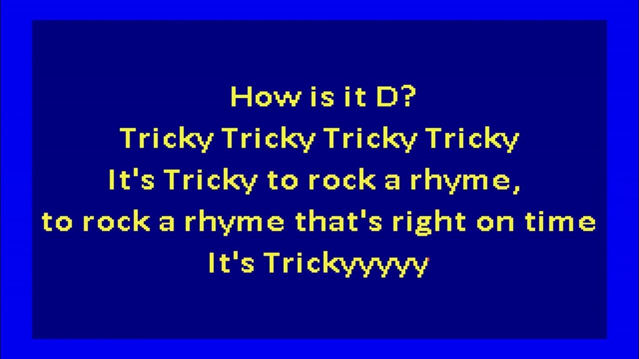 Run DMC It's Tricky (karaoke) YouTube
