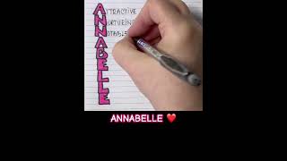 Meaning of the name ANNABELLE #meaning #name #annabelle