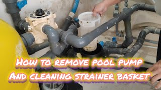 Pool pump strainer basket cleaning guide