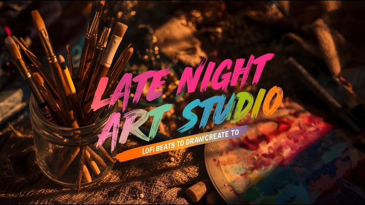 Late Night Art Studio 🎨 Lofi Beats to Draw/Create To
