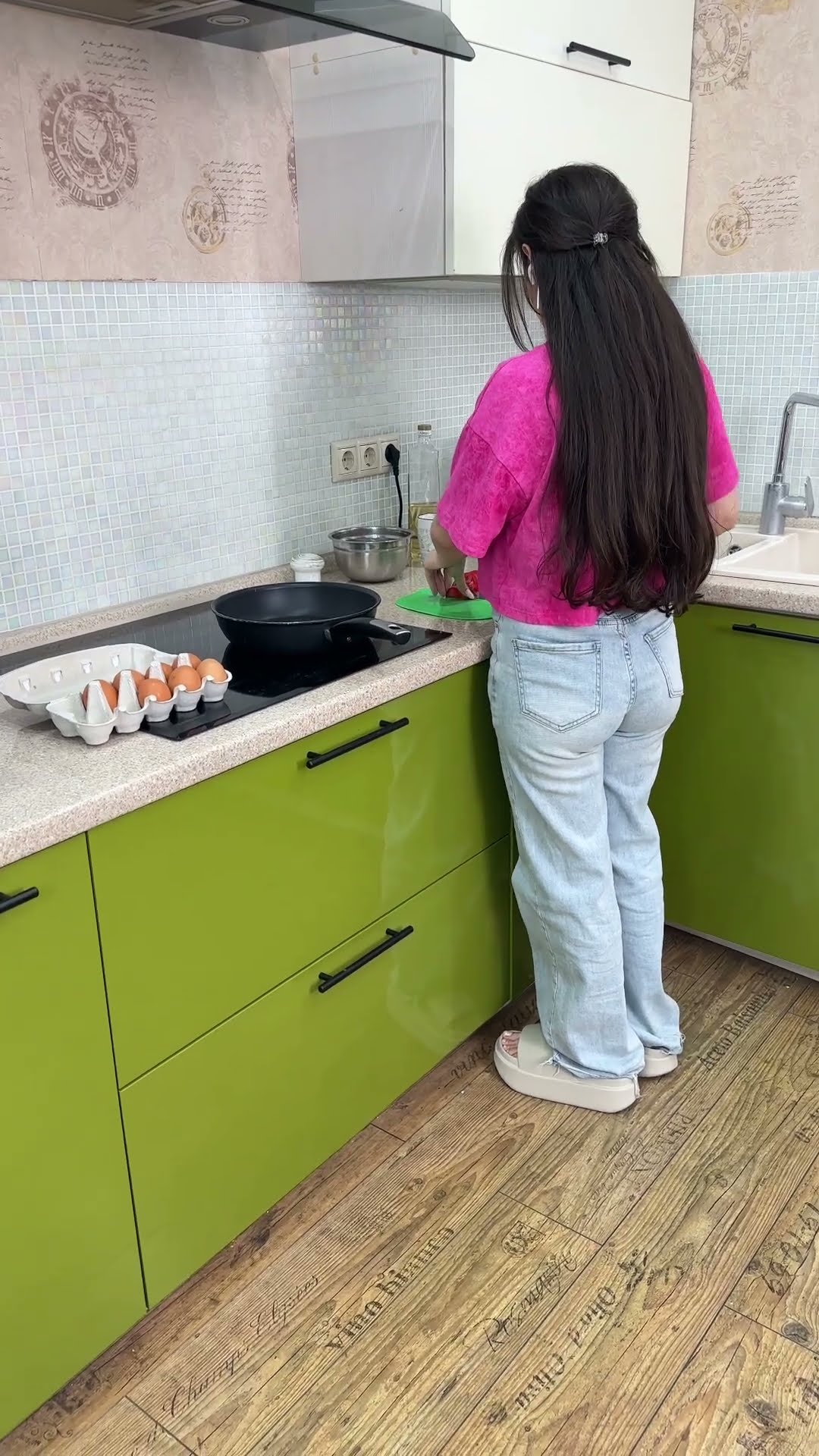 OMG Prank on a woman with an egg!? #shorts Best video by MoniLina