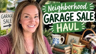 I Hit the Neighborhood Garage Sales & Found Some GOOD Stuff!