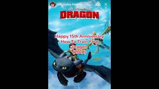 Happy 15th Years How To Train Your Dragon (2010)