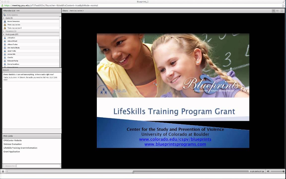 Pennsylvania LifeSkills Training Project