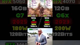 ⚡ RTX 5060 Ti против RTX 4070 – Битва мощности и цены! 🧠📊 #бенчмарк #rtx5050 #gtx1080ti