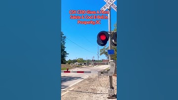 CSX Coal Train Gives Horn Salute and Pretty Cool E-Bell! #video #subscribe #trains #csx #shorts