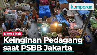 PSBB Lagi, Pedagang Pasar Khawatir Omzet Anjlok Lagi