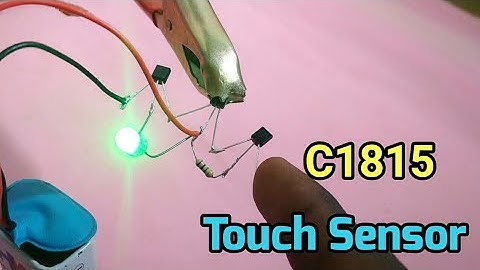 how to make a Touch Sensor C1815 Transistor