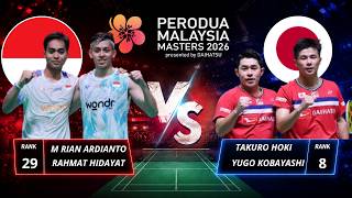 M RIAN ARDIANTO/RAHMAT HIDAYAT (INA) VS TAKURO HOKI/Y KOBAYASHI (JPN) |PERODUA MALAYSIA MASTERS 2026