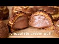 【ASMR】チョコレートのシュークリーム / chocolate cream puff 【料理レシピはParty Kitchen