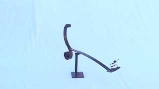 Kinetic Art Sculpture from Recycled Metal - Chasing Waves No. 4 by Derek McDonald