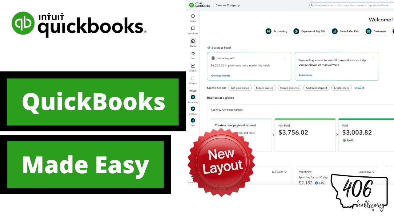 QuickBooks Online Tutorial 2025 (New Layout) — Complete Beginner’s Guide
