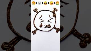 ?+☠️+?+?+?|Emoji Mix Drawing|Satisfying Creative Artshortshortsshortsfeedviraltiktoktrending