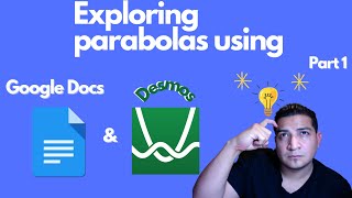 Exploring Parabolas using Google Docs and Desmos