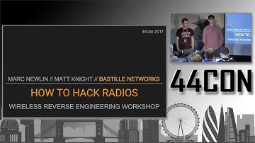 How to Hack Radios: RF Physical Layers - Matt Knight and Marc Newlin at 44CON 2017 - Workshop