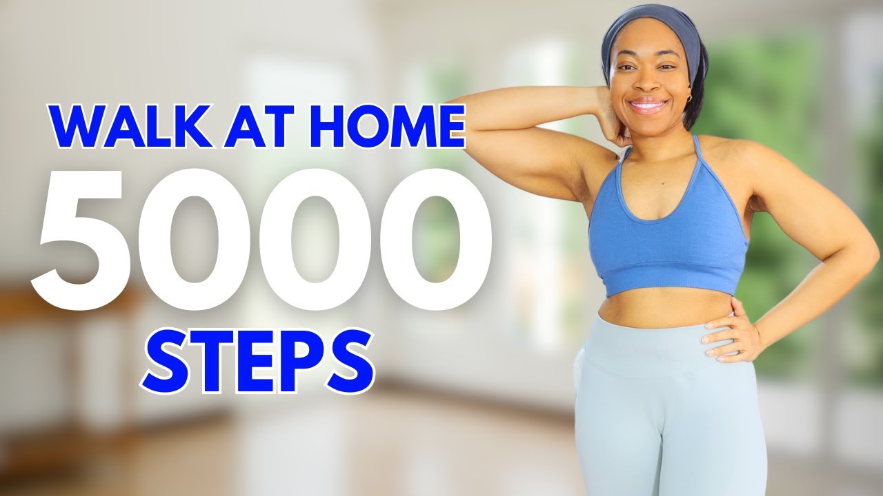 SPRING INTO ACTION 5000+ STEP WALK AT HOME - YouTube