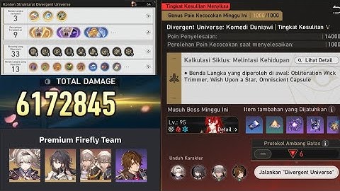 Showcase Divergent Universe Difficulty V6 Firefly Super Break - Honkai: Star Rail