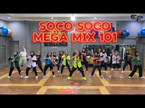SOCO SOCO (MEGA MIX 101) | ZUMBA | BRAZILIAN FUNK | CHOREOGRAPHY | EDITA FEBRIANA