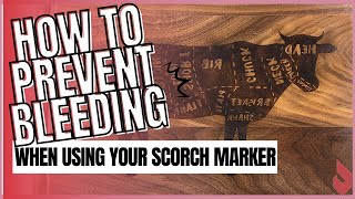 prevent bleeding with scorch marker   stencils