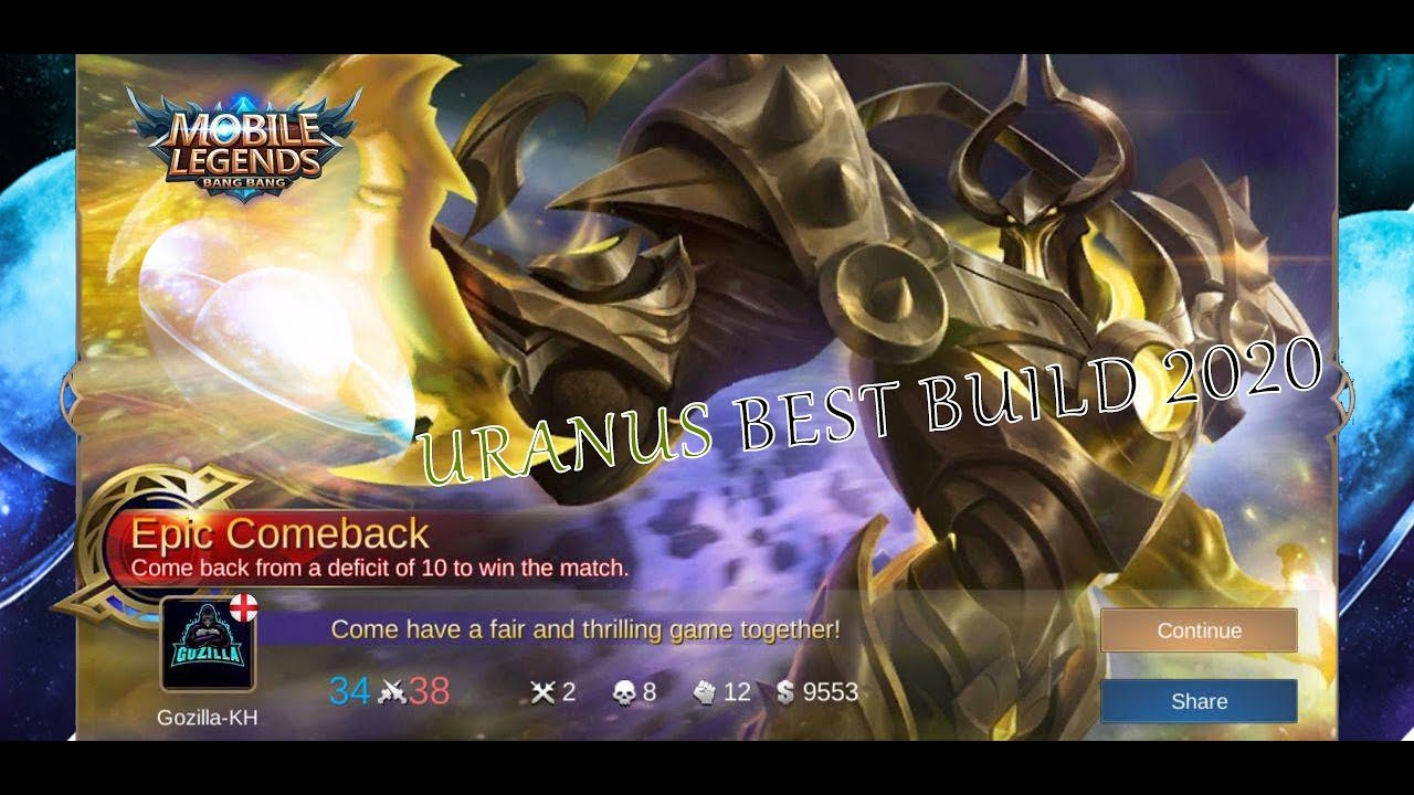 Mobile legends Uranus best build 2020 Game Play