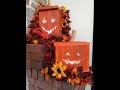 Carving jack-o-lanterns out of your scrap wood.