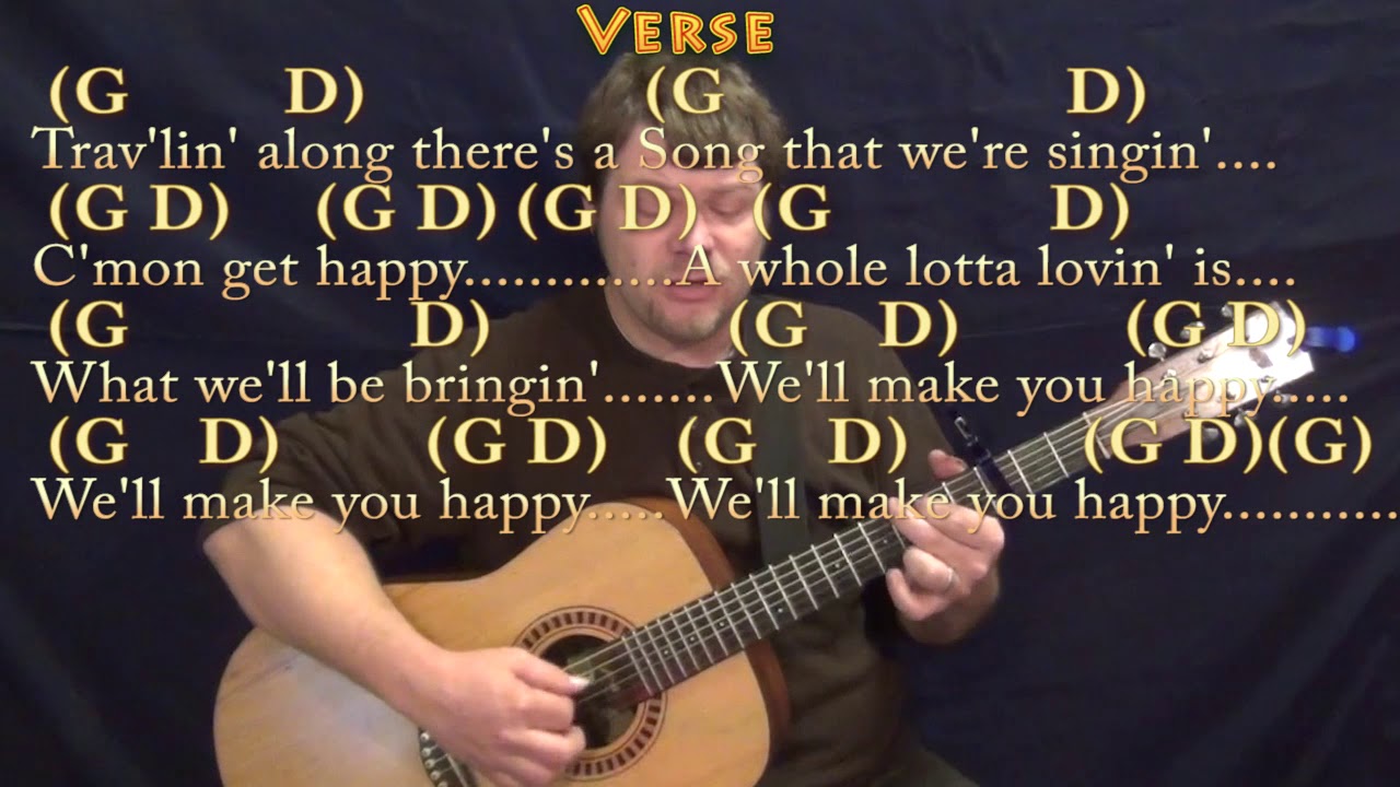 C'Mon Get Happy (The Partridge Family) Fingerstyle Guitar Cover Lesson