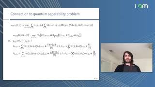 Mario Berta: "Characterising quantum correlations of fixed dimension"