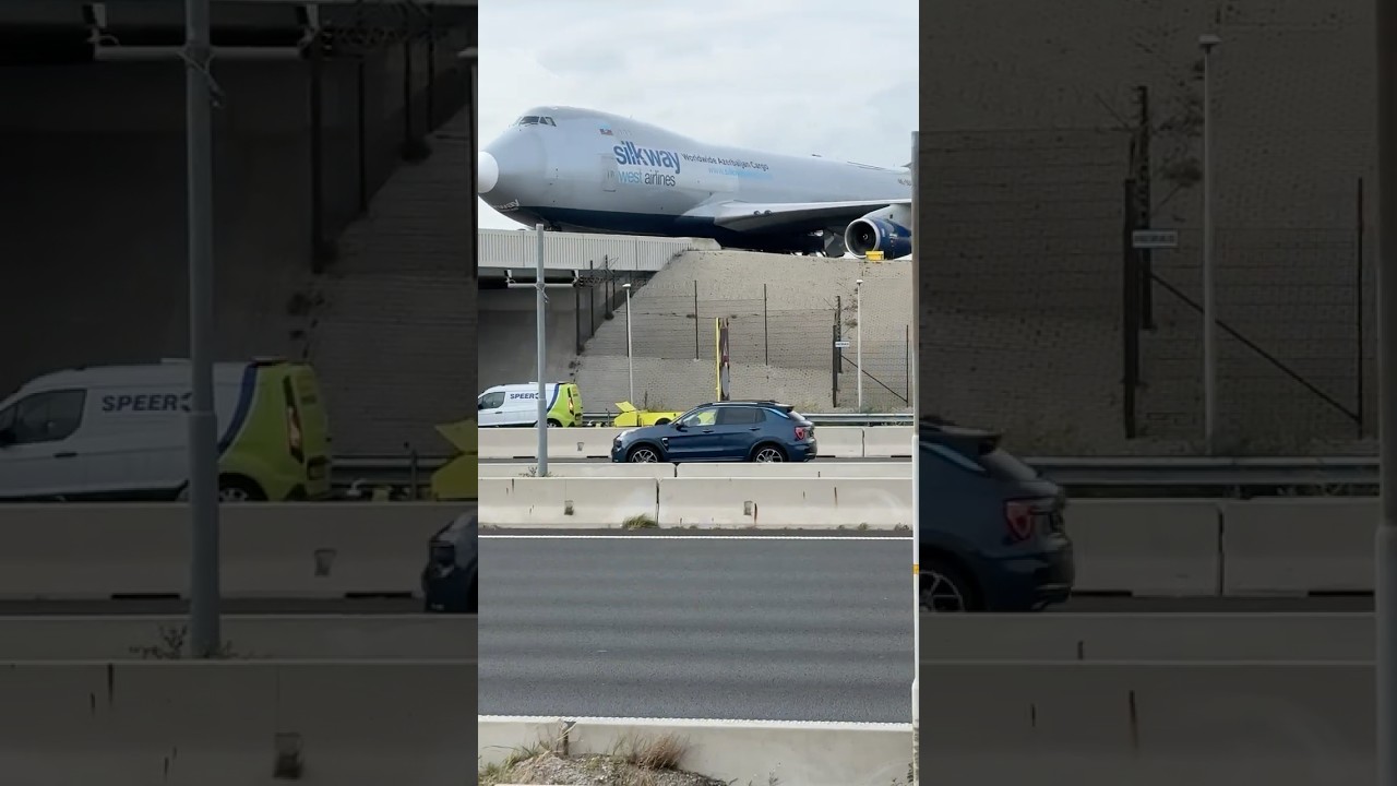 BOEING 747 SILK WAY WEST AIRLINES (BAKU TO AMSTERDAM) LANDED SCHIPHOL / PLANE SPOTTING 4KBCH