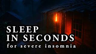 INSTANT CALM 🌲 Soft Rain on Wood Roof with Crackling Torchlight for Study & Sleep screenshot 5