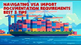 Navigating USA Import Documentation Requirements: Best 3 Tips
