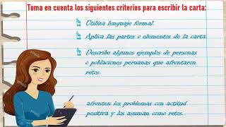 Escribimos una carta (parte 1)