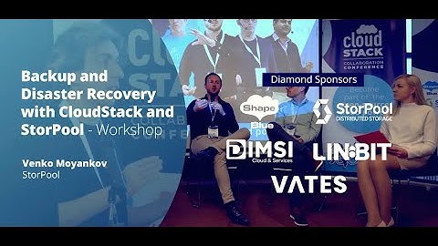 Backup and Disaster Recovery with CloudStack and StorPool | CloudStack Collaboration Conference 2023