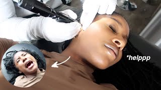 Getting a tattoo for the first time *never again*