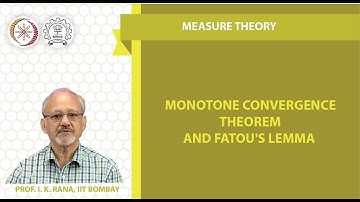 Monotone Convergence Theorem and Fatou